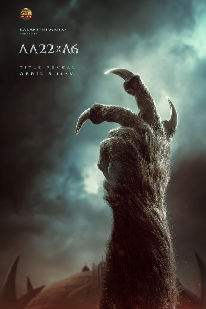 *AA22 x A6 ప్రీ లుక్ పోస్టర్‌.. అంచనాలు రెట్టింపు చేసిన టీం*